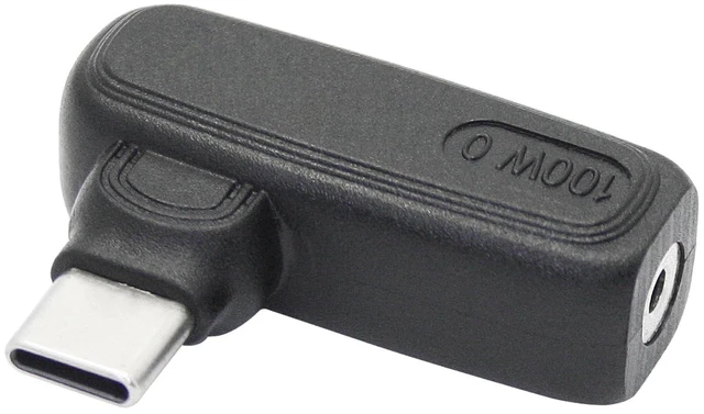 Main image of 100W PD Power Charging Adapter 90 Degree DC 2.5mm x 0.7mm Female to USB Type C Male Plug DC 2507 to USB C Connector Converter for USB Type C Port Devices including Phones Tablets and Laptops