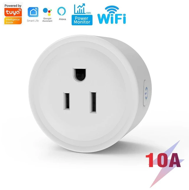 Main image of WiFi Smart Plug 10A 1200W 100-240V Energy Monitoring Socket with App Remote Control Voice Control Timer Switch Schedule Countdown Relay Status Restore Compatible with Google Home