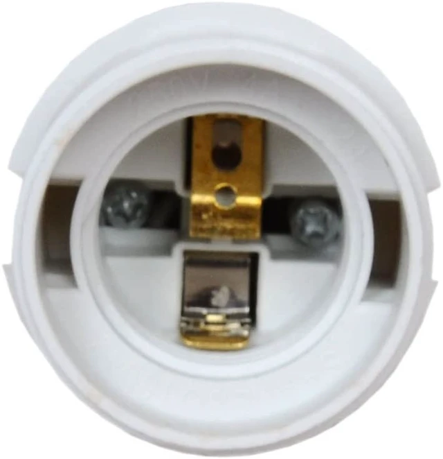 Alt view image 2 of 5 - E26 to E26 Socket Extender E27/E26 Lamp Holder Adapter with Lampshade Ring 110-250V 4A 200W Flame Retardant PBT Copper Connector Incandescent CFL LED Bulbs 36.5mm Diameter 76.0mm Height 3-Pack