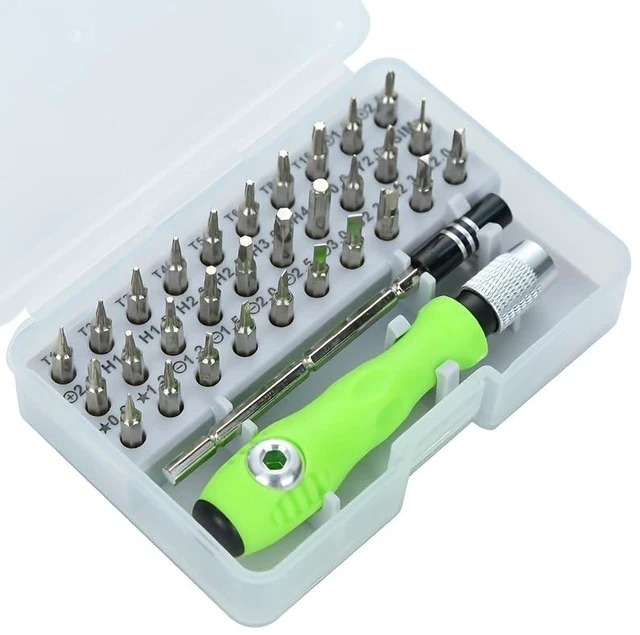 Main image of 32-in-1 Precision Screwdriver Set Magnetic Tips Multi-Bit Repair Tool Kit with 30 x 1.06 in Bits Extension Shaft Non-Slip Handle for Phone Laptop Eyeglass Watch and Electronics Repair Portable