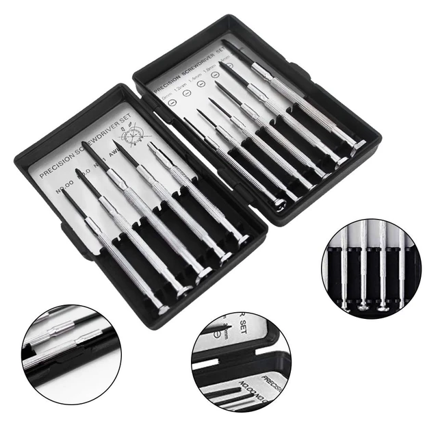 Alt view image 2 of 7 - Mini Precision Screwdriver Set PH00 PH0 PH1 Phillips 1.0 1.2 1.4 1.8 2.4 3.0mm Flathead Bits Electronics Repair Tool Kit with Awl Magnetic Rod Case Rotary End Caps for Watch iPhone Repair 11PCS