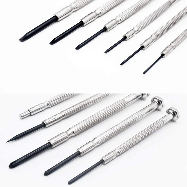 Alt view image 4 of 7 - Mini Precision Screwdriver Set PH00 PH0 PH1 Phillips 1.0 1.2 1.4 1.8 2.4 3.0mm Flathead Bits Electronics Repair Tool Kit with Awl Magnetic Rod Case Rotary End Caps for Watch iPhone Repair 11PCS