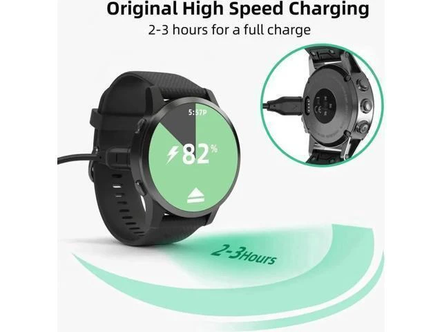 Alt view image 3 of 7 - USB C Smartwatch Charging Cable TPE Copper Wire Data Sync Charger for Fenix 7 7S 7X Fenix 6 6S 6X Fenix 5 5S 5X Plus Forerunner 965 945 245 45 Venu Instinct 2 Pack