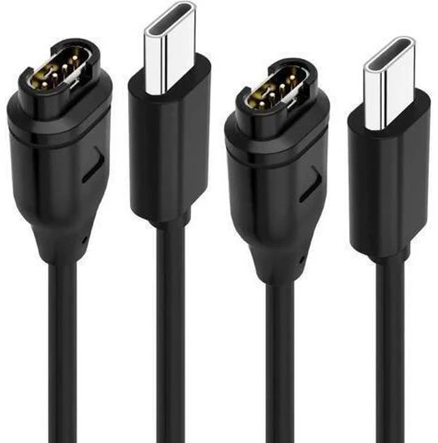 Main image of USB C Smartwatch Charging Cable TPE Copper Wire Data Sync Charger for Fenix 7 7S 7X Fenix 6 6S 6X Fenix 5 5S 5X Plus Forerunner 965 945 245 45 Venu Instinct 2 Pack