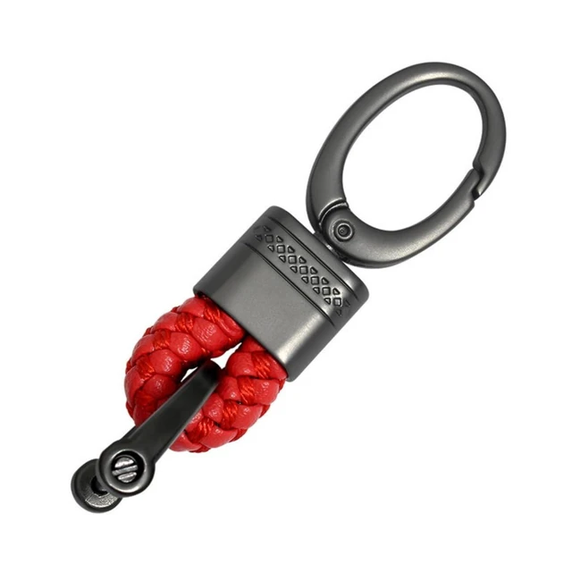 Alt view image 3 of 5 - Keychain Set Woven Rope Key Holders with 360° Rotation Metal Buckle Closure Zinc Alloy+PU Construction Includes Screwdriver for Keys Bags and Wallets 35g Random Color 80 x 26 x 11mm 4Pcs/Pack