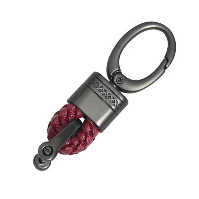 Alt view image 5 of 5 - Keychain Set Woven Rope Key Holders with 360° Rotation Metal Buckle Closure Zinc Alloy+PU Construction Includes Screwdriver for Keys Bags and Wallets 35g Random Color 80 x 26 x 11mm 4Pcs/Pack