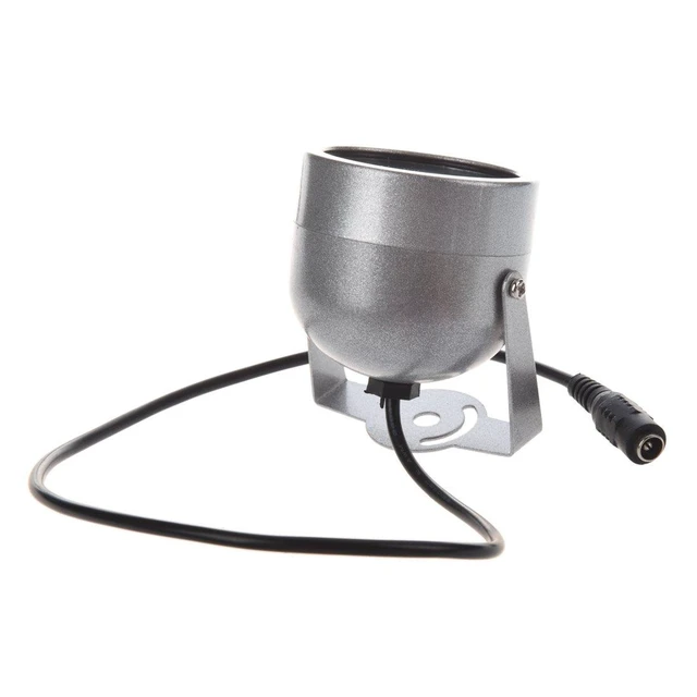 Alt view image 4 of 7 - 48 LED IR Infrared Illuminator Night Vision Light for CCTV Camera Security Lamp 850nm 20 m Outdoor Range Dark-Activated Sensor DC 12V 500mA Aluminum Reinforced Glass 7 cm Diameter