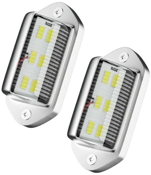 Main image of 6 LED Tail Lamp Side Marker Lights PZD-6LED for Pickups Trucks SUVs Steamships Road Wrecker License Plate Taillights Edge Lights 12-2V 1.8W IP65 6500K Silver Shell 2pcs/pack