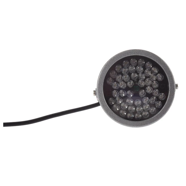 Alt view image 6 of 7 - 48 LED IR Infrared Illuminator Night Vision Light for CCTV Camera Security Lamp 850nm 20 m Outdoor Range Dark-Activated Sensor DC 12V 500mA Aluminum Reinforced Glass 7 cm Diameter