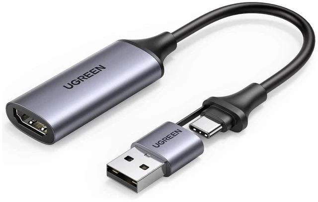 Main image of HDMI to USB-A/USB-C Video Capture Card 4K@60Hz Input 1080P@30Hz Output USB 2.0 Audio Video Recording Adapter for Streaming Gaming Teaching Video Conference Windows Linux Plug and Play