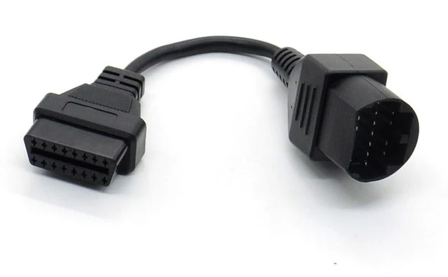 Alt view image 4 of 4 - 17 Pin to 16 Pin OBD2 Diagnostic Cable Vehicle Connector Adapter for OBD OBDII Tools 17 Pin Vehicle Interface Conversion Lead PVC Cable for Automotive Diagnostic Equipment