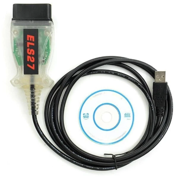 Main image of OBD USB Diagnostic Cable with ELS27 HJ128GP Chip Vehicle Diagnostics Interface for Ford Mazda Lincoln Mercury DTC Reading and Reset Sensor Data Windows 2000/XP/Vista/7/8/8.1