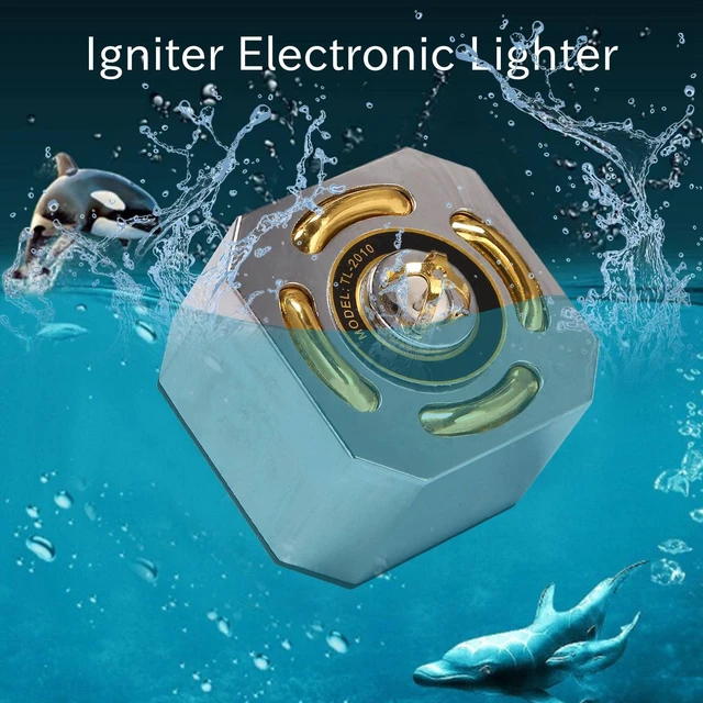 Alt view image 5 of 7 - Electronic Ignitor Lighter Automatic Torch Lighter Multi-Directional Igniter for Jewelry Gold Gas Welding Anti-Wind Indoor Outdoor Use Plastic & Metal Gold & Silver 7.5*7.5cm