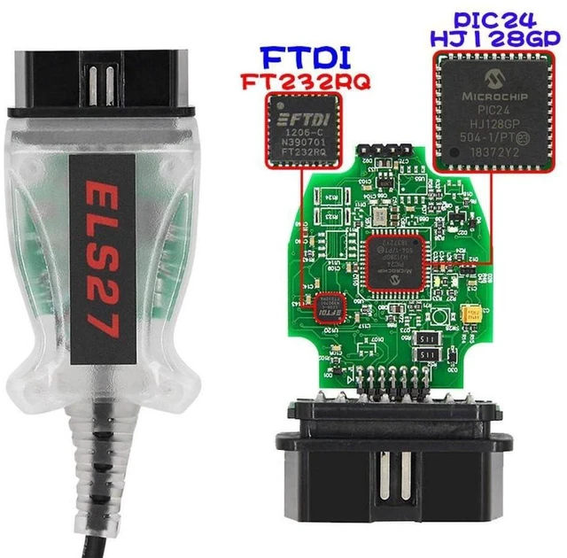 Alt view image 2 of 6 - OBD USB Diagnostic Cable with ELS27 HJ128GP Chip Vehicle Diagnostics Interface for Ford Mazda Lincoln Mercury DTC Reading and Reset Sensor Data Windows 2000/XP/Vista/7/8/8.1