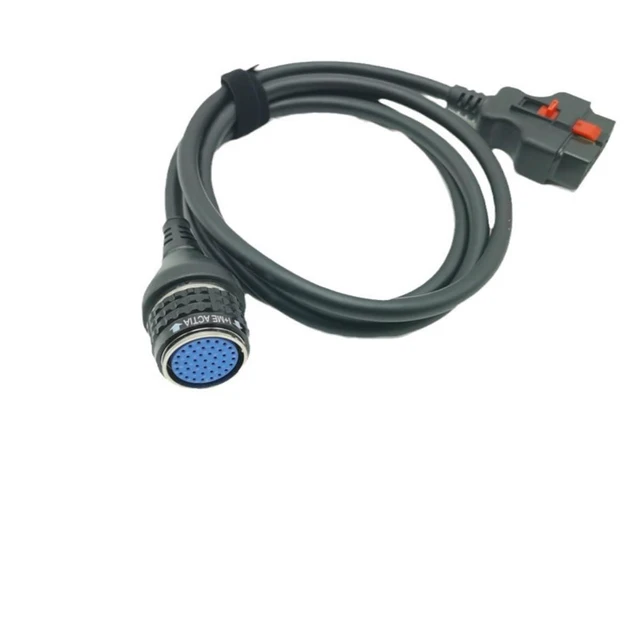 Alt view image 4 of 5 - OBD2 Diagnostic Cable Vehicle Diagnostic Interface Cable SD C4 C5 16-Pin Main Connector Standard OBD-II Gold-Plated Pins Secure Locking Mechanism Vehicle Programming 6-Foot Black