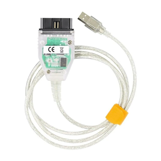 Alt view image 3 of 6 - FT232RL OBD2 Diagnostic USB Interface Cable Adapter K+D CAN Switch K-CAN PT-CAN Error Reading Coding Adaptations Driver Programming E60 E61 E70 E81 E83 E87 E90 E91 E92 E93 R56 White 2-Piece Kit