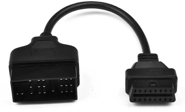 Main image of OBD2 Connector Adapter Cable 22 Pin Male to 16 Pin OBD2 Female OBD Diagnostic Cable for 22 Pin Vehicle Interface 22 Pin to OBD2 16 Pin Connection Converter 0.98ft/30cm