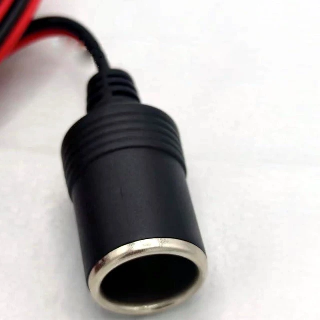 Alt view image 3 of 3 - Vehicle Cigarette Lighter Female Socket Power Supply Extension Cable 12-24V Input and Output 15A 120W with Switch Indicator Light and Built-in 15A Fuse for Charging 1.64FT/50CM