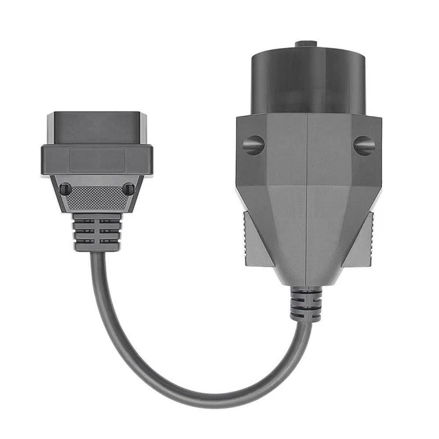 Alt view image 3 of 5 - 20 Pin OBD to 16 Pin OBD2 Adapter Cable Male to Female Round Diagnostic Connector OBDII Data Link Cord for 20 Pin Socket Vehicles Black 25CM Cable Length Excluding Handles 40CM Overall Length 1Pc