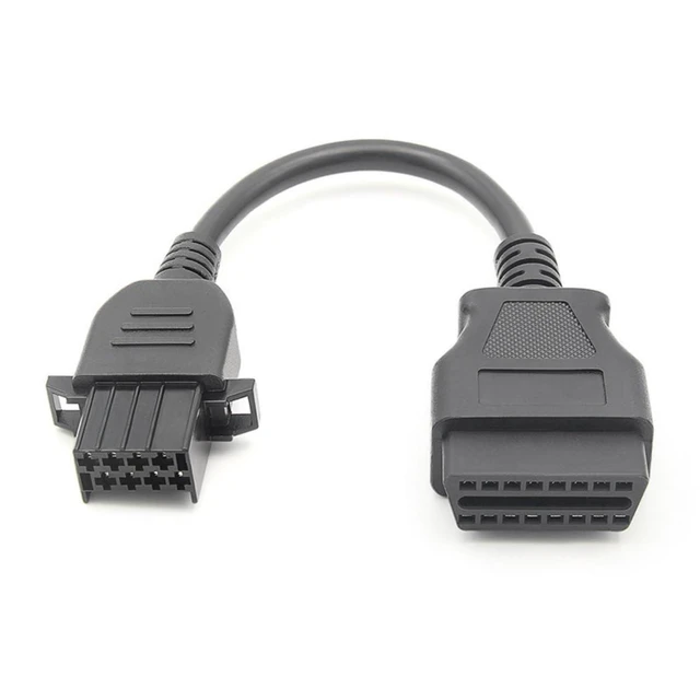 Alt view image 6 of 7 - OBD2 Diagnostic Adapter Cable 16-Pin to 8-Pin OBD Extension Cable Connector 16-Pin Female to 8-Pin Male Diagnostic Port Converter for Truck Vehicle Service