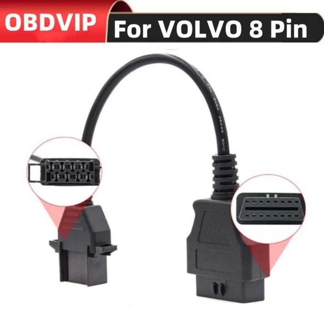 Alt view image 3 of 7 - OBD2 Diagnostic Adapter Cable 16-Pin to 8-Pin OBD Extension Cable Connector 16-Pin Female to 8-Pin Male Diagnostic Port Converter for Truck Vehicle Service