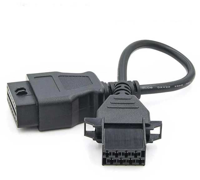Alt view image 3 of 7 - 8 Pin to 16 Pin OBD2 Adapter Cable 8 Pin OBD Connector to 16 Pin OBD2 Diagnostic Interface Cable for Truck Automotive Computer Systems CDP+ TCS Tools 12V 20cm 1pc