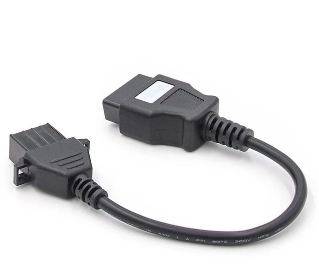 Alt view image 4 of 7 - 8 Pin to 16 Pin OBD2 Adapter Cable 8 Pin OBD Connector to 16 Pin OBD2 Diagnostic Interface Cable for Truck Automotive Computer Systems CDP+ TCS Tools 12V 20cm 1pc