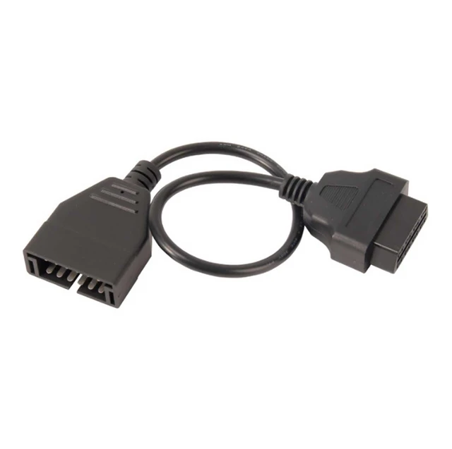 Alt view image 5 of 5 - 12-Pin OBD1 to 16-Pin OBD2 Adapter Cable Diagnostic Connector Converter Data Link Cable for OBD2 Port Vehicles Plug and Play Flexible Cable Compact Design 1.3ft/40cm