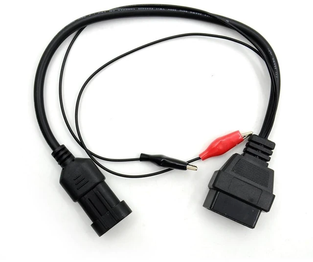 Main image of OBD2 Diagnostic Extension Cable 3 Pin to 16 Pin Adapter Car Repair Connector Fiat 3pin Model Vehicle Code Reader Cable Plastic 12-24V 2-5W CE Plug and Play Engine Exhaust Testing 10inch