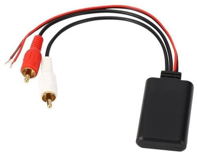 Main image of Bluetooth 5.0 Car Audio Adapter Wireless Bluetooth Music Receiver for Car Stereo RCA Male to AUX IN Lotus Female Audio Cable Module 5-12V