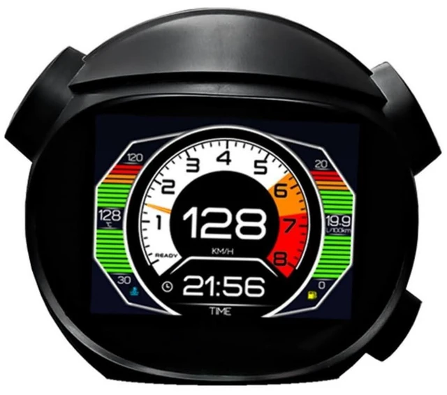 Main image of Car HUD Display Digital GPS Speedometer OBD Driving Computer Water Temperature Gauge Vehicle Diagnostic Monitor 8cm Screen 480P Resolution Automatic On Off Overspeed Alarm for Most Cars After 2008