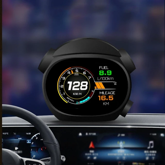 Alt view image 3 of 4 - Car HUD Display Digital GPS Speedometer OBD Driving Computer Water Temperature Gauge Vehicle Diagnostic Monitor 8cm Screen 480P Resolution Automatic On Off Overspeed Alarm for Most Cars After 2008