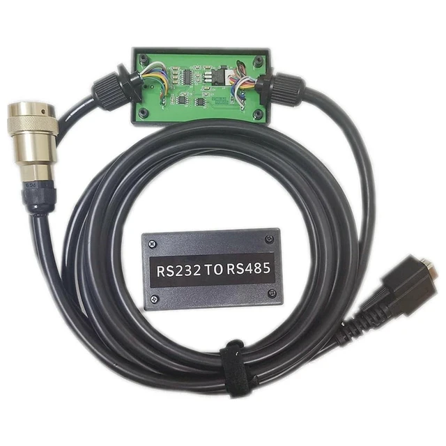 Alt view image 3 of 6 - C3 OBD2 Diagnostic Cable RS232 to RS485 Converter Cable with PCB Star Module DB9 Female to 16-Pin Circular Connector Gold-Plated Contacts Black Heavy-Duty PVC Jacket Approximately 6 Feet
