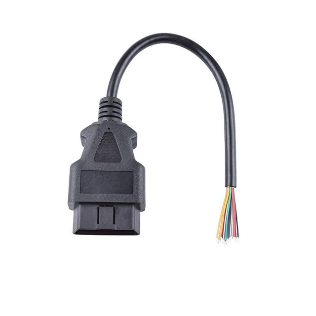 Alt view image 6 of 6 - 16Pin OBD2 Extension Cable Open Male Universal Automotive Diagnostic Cable 26AWG Reliable Data Transmission Lead for Vehicle OBD Port Diagnostic Tools Plug and Play for Mechanics and DIY 0.98ft/30cm