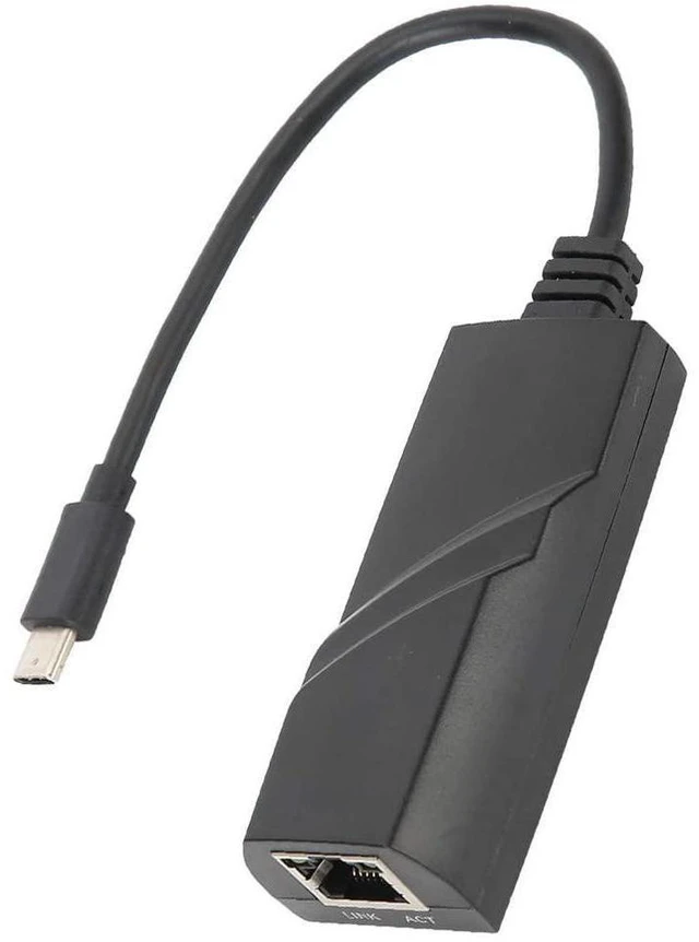 Alt view image 2 of 7 - USB Type C Gigabit Ethernet Adapter USB 3.1 1000Mbps RJ45 LAN Network Card High Speed Wired Network Adapter for Mobile Phone Tablet Notebook Forward and Reverse Plugging