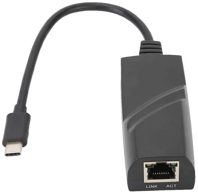 Alt view image 3 of 7 - USB Type C Gigabit Ethernet Adapter USB 3.1 1000Mbps RJ45 LAN Network Card High Speed Wired Network Adapter for Mobile Phone Tablet Notebook Forward and Reverse Plugging