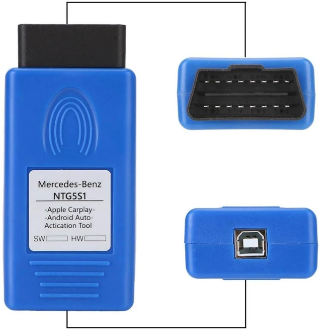 Alt view image 2 of 5 - NTG5S1 OBD2 CarPlay Activation Tool Android Auto Enabler for A-Class B-Class CLA-Class GLA-Class GLE-Class CLS-Class Vehicles NTG5S1 Headunit OBD Diagnostic Socket Plug and Play Device