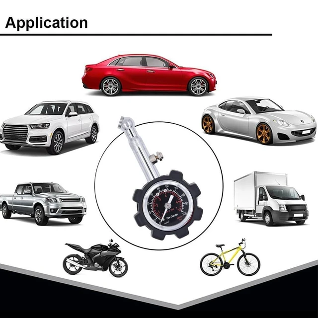 Alt view image 6 of 7 - 100PSI Analog Tire Pressure Gauge Mechanical Air Pressure Tester with 1.5 Inch Dial ±1.5% Mid Range Accuracy 360-Degree Swivel Chuck Pressure Hold and Reset Bleeder Valve Cars Trucks Bikes