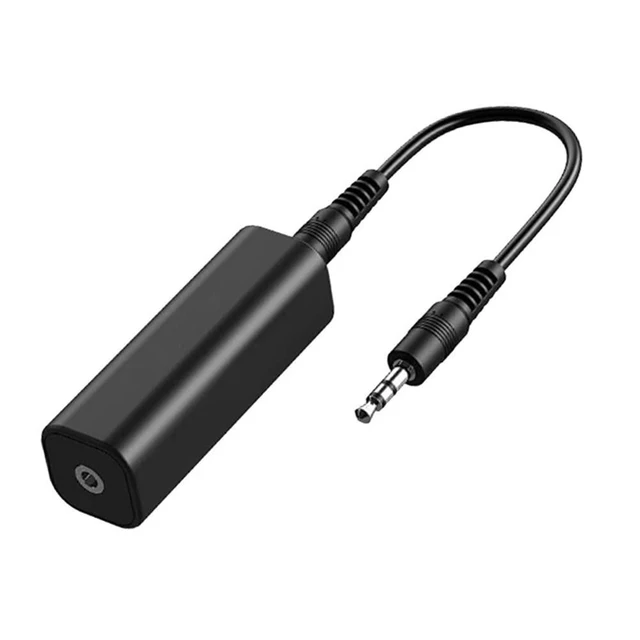 Alt view image 2 of 7 - Ground Loop Isolator Noise Filter for Car Audio and Home Stereo 3.5mm Stereo Input with 3.5mm Audio Cables 20Hz-20kHz Frequency Response No External Power Supply Black 59 x 20 x 18mm 2 PCS