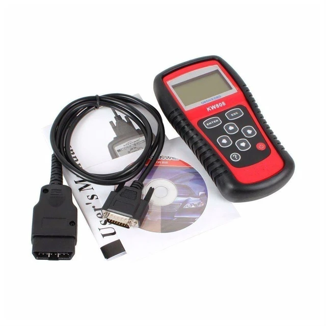 Alt view image 3 of 7 - KW808 OBD2 OBDII EOBD Car Diagnostic Code Reader Vehicle Fault Code Tester and OBD-II Diagnostic Tool with 16-Pin Connectivity Live PCM Data O2 Sensor Tests DTC Lookup USB Printing 6-Foot Cable