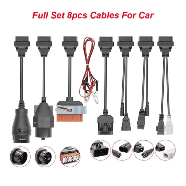 Alt view image 2 of 4 - OBD2 Diagnostic Cable Adapter Set with Test Lead 16-Pin and 6-Pin OBD Connector Cables for Truck and Car Scan Tools Color-Coded Labeled Automotive Connection Kit 8pcs