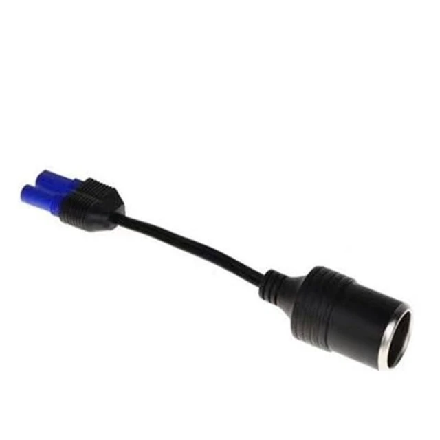 Alt view image 5 of 5 - EC5 to Cigarette Lighter Socket Adapter Cable 12V Jump Starter Power Supply Lead 15A Output Current Emergency Power Cable for Air Compressors Car Refrigerators Cleaners and Recorders 178mm