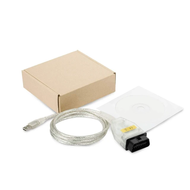 Alt view image 6 of 6 - K+CAN Cable with Switch INPA FT232RL USB OBD2 Interface Cable Ediabas Diagnostic Programming D-CAN PT-CAN K-CAN 500 kbit/s 100 kbit/s Windows 7 32bit NCS Expert Tool32 E-Chassis Vehicles E60 E90