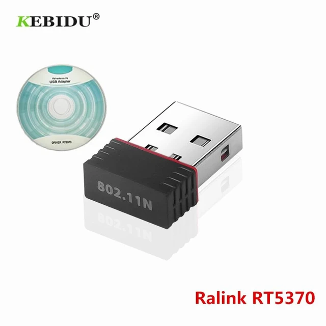 Alt view image 2 of 5 - RT5370 USB 2.0 WiFi Adapter 150Mbps Wireless Network Card 802.11 b/g/n 2.4GHz LAN Adapter WPA WEP TKIP AES Security 2X2dBi Antenna 15dBm Transmit Power
