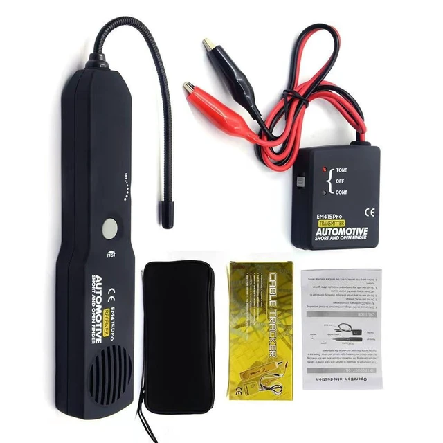 Alt view image 5 of 6 - EM415 Pro Automotive Short and Open Circuit Finder Receiver 6-42V Cable Tracker and Non-Contact Wire Tracer with 7 in Flexible Probe Adjustable Sensitivity LED Circuit Tester for Vehicle Wiring