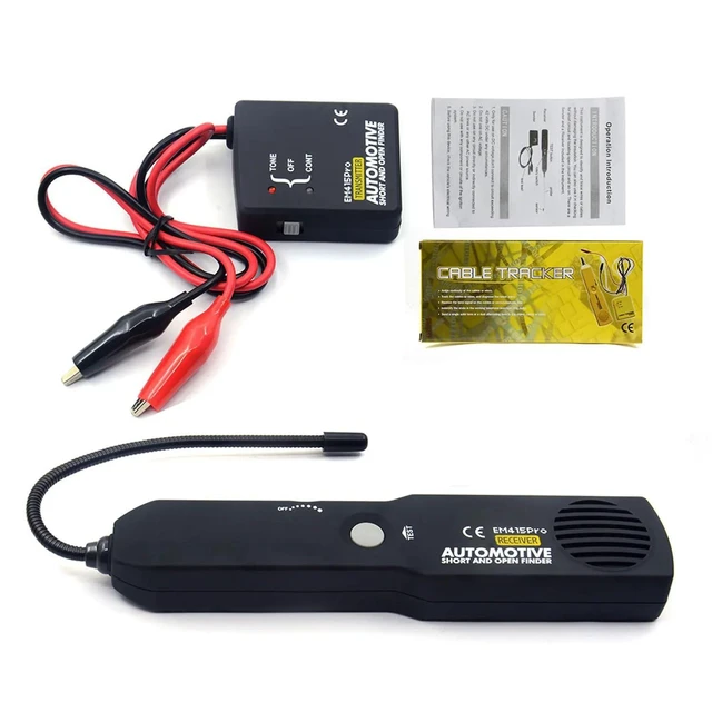 Alt view image 6 of 6 - EM415 Pro Automotive Short and Open Circuit Finder Receiver 6-42V Cable Tracker and Non-Contact Wire Tracer with 7 in Flexible Probe Adjustable Sensitivity LED Circuit Tester for Vehicle Wiring