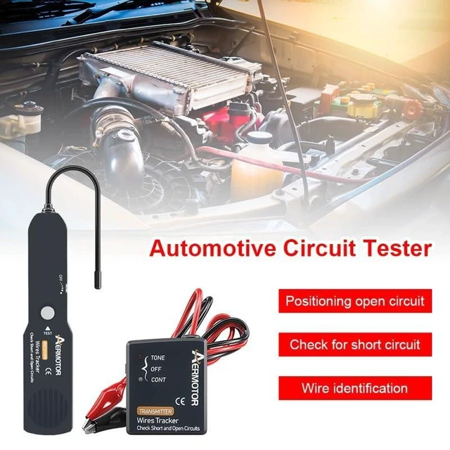 Alt view image 2 of 6 - EM415 Pro Automotive Short and Open Circuit Finder Receiver 6-42V Cable Tracker and Non-Contact Wire Tracer with 7 in Flexible Probe Adjustable Sensitivity LED Circuit Tester for Vehicle Wiring