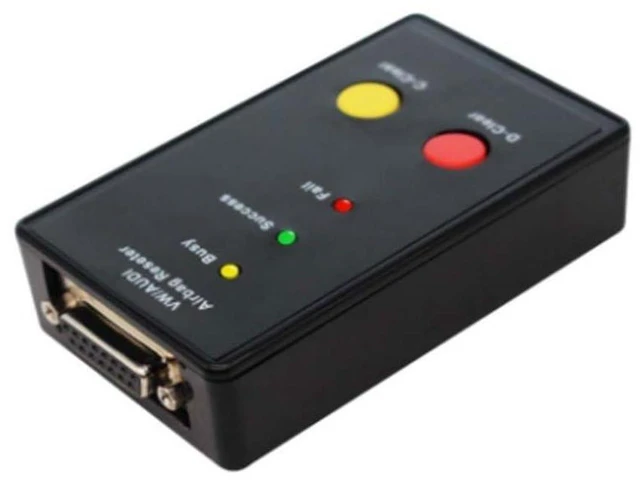 Alt view image 2 of 5 - Airbag Reset Tool OBD II Diagnostic Device Airbag Sensor Crash Data Eraser Fault Memory Reset Device for 1999-2002 Sensors with HC12CPU or CR16 PLCC44 English No PC Required Red and Yellow Buttons