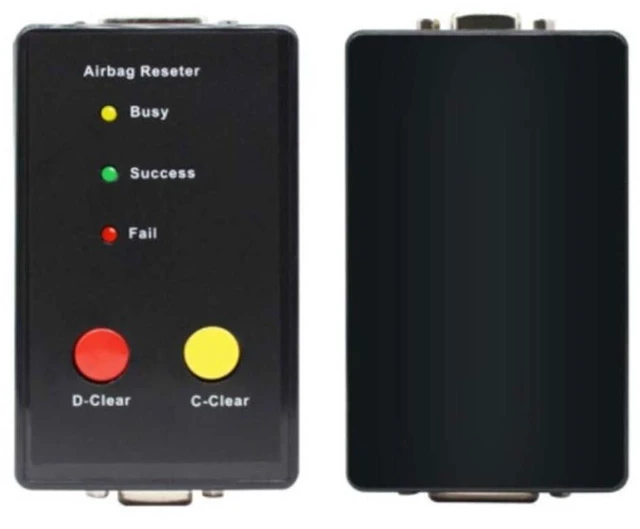 Alt view image 4 of 5 - Airbag Reset Tool OBD II Diagnostic Device Airbag Sensor Crash Data Eraser Fault Memory Reset Device for 1999-2002 Sensors with HC12CPU or CR16 PLCC44 English No PC Required Red and Yellow Buttons