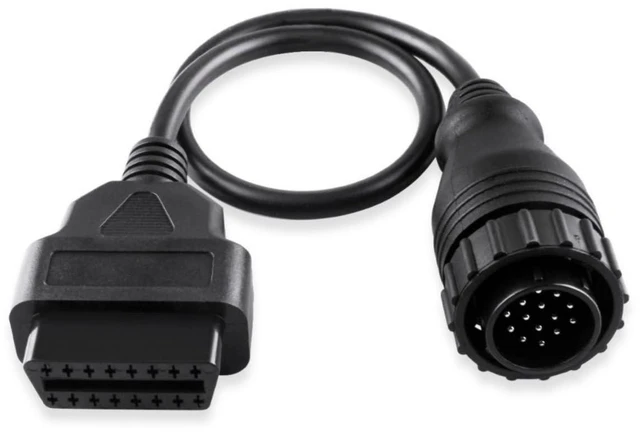 Main image of 14 Pin to 16 Pin OBD2 Diagnostic Cable Male to Female Adapter Automotive Diagnostic Connector Cord for 14-Pin Vehicle OBD2 Port Flexible Cable for Diagnostic Tools and Code Readers